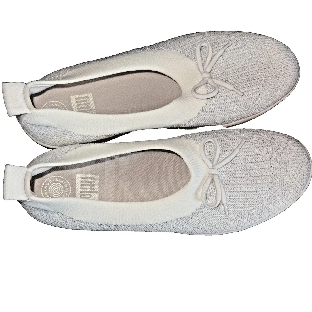 FitFlop Uberknit Ballet Flats Sz‎ 10 Slip-On Comfort Lightweight Casual Chic